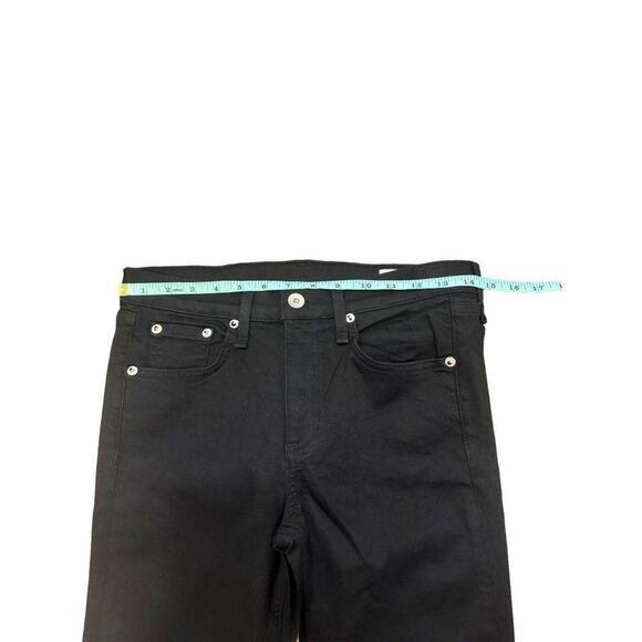 Rag & Bone Black Ankle Skinny Jeans Sz 28 Raw Hem EUC - Picture 2 of 10
